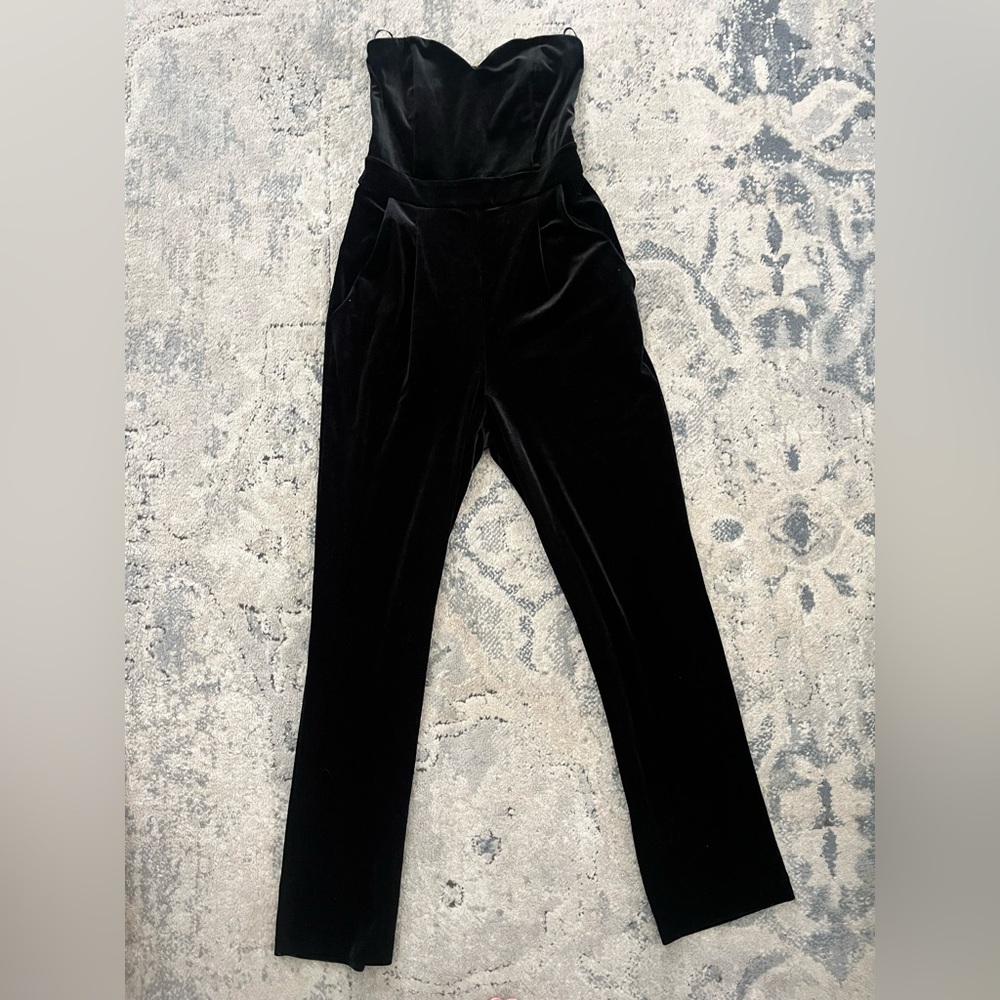 Elegant Black Strapless Jumpsuit Express Brand